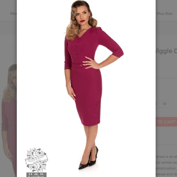 Hearts & Roses Dresses & Skirts - GORGEOUS Wiggle Dress XL NWT  Magenta